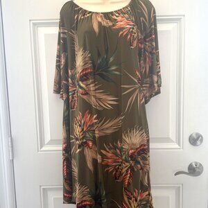 NEW Green Floral Dress